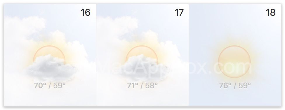 BusyCal天气预报