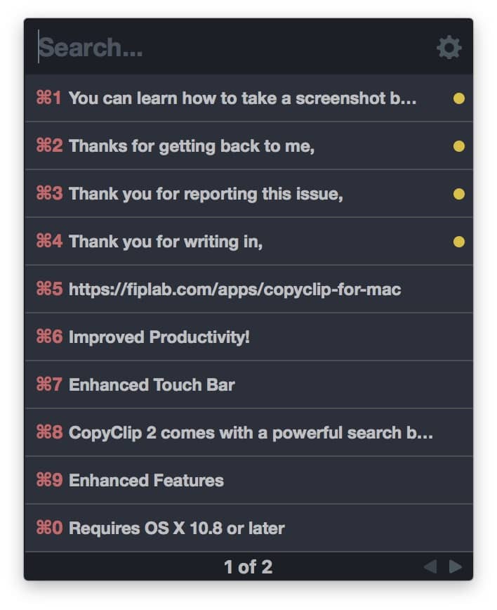 CopyClip 2 for mac下载