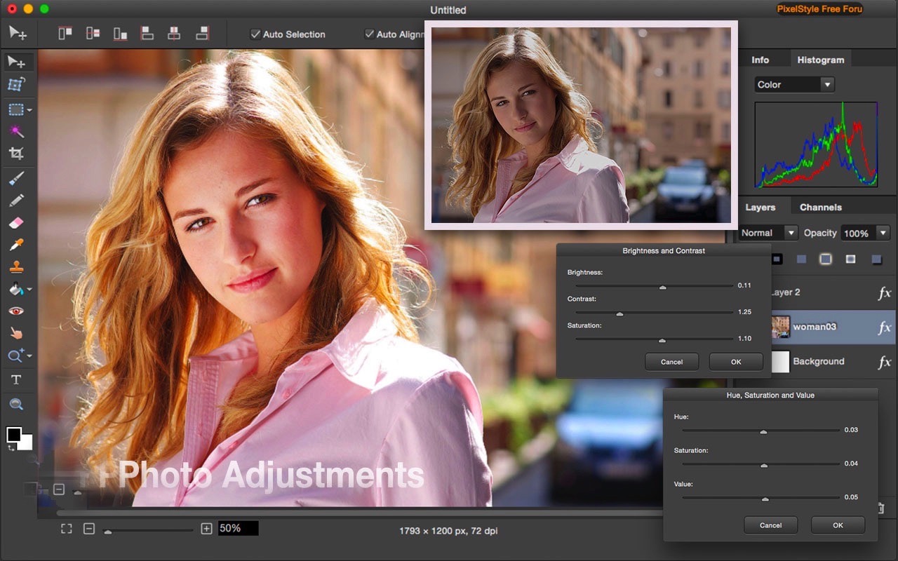 PixelStyle Photo Editor 4.3.0 mac破解版 照片编辑器-尚艺博客