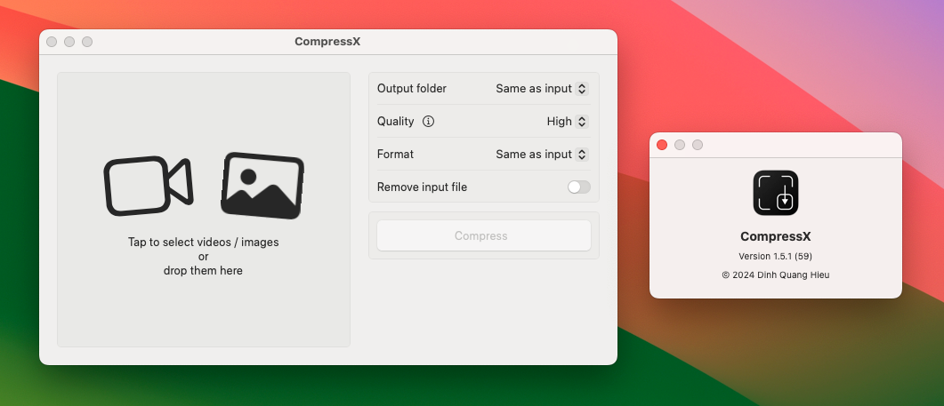 图片[2]-CompressX 1.17.1: mac视频和图片压缩工具 节省存储空间-尚艺博客