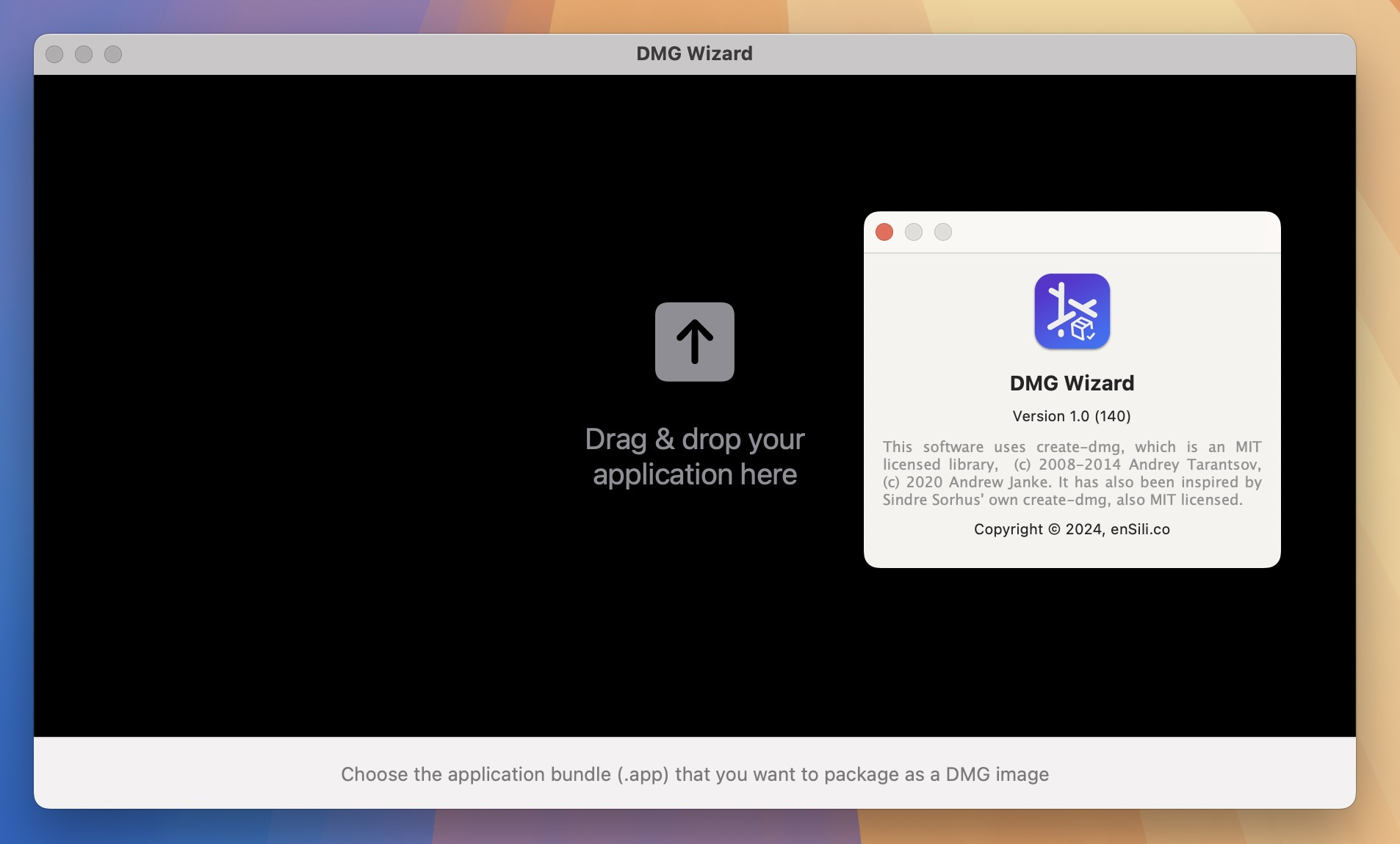 DMG Wizard 1.0 DMG磁盘打包应用-尚艺博客