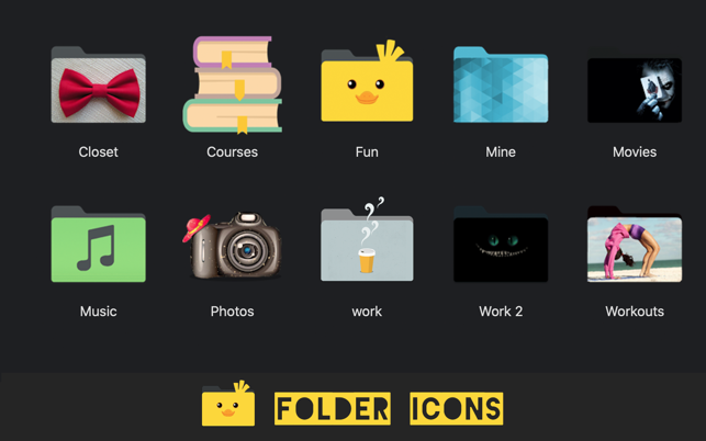Folder Icons 2.0.2：个性化美化Mac文件夹图标-尚艺博客