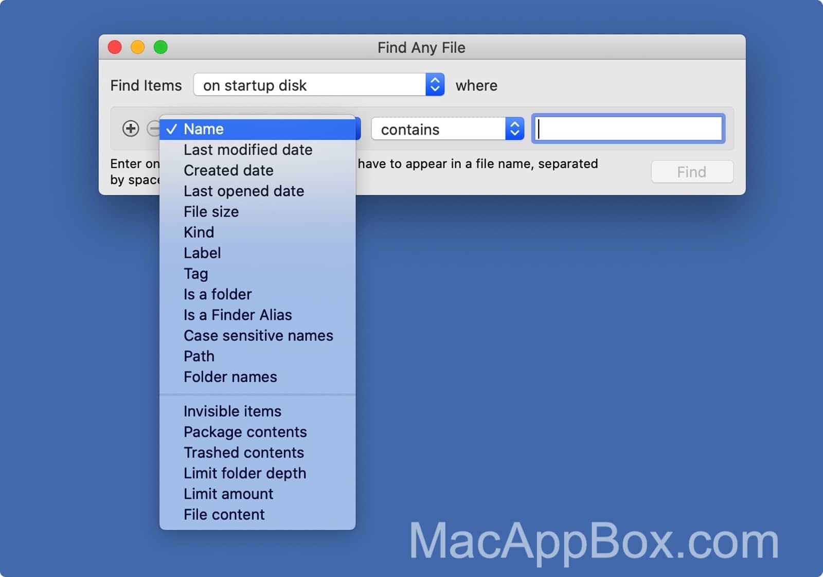 Find Any File 2.5.5 mac系统文件查找工具-尚艺博客