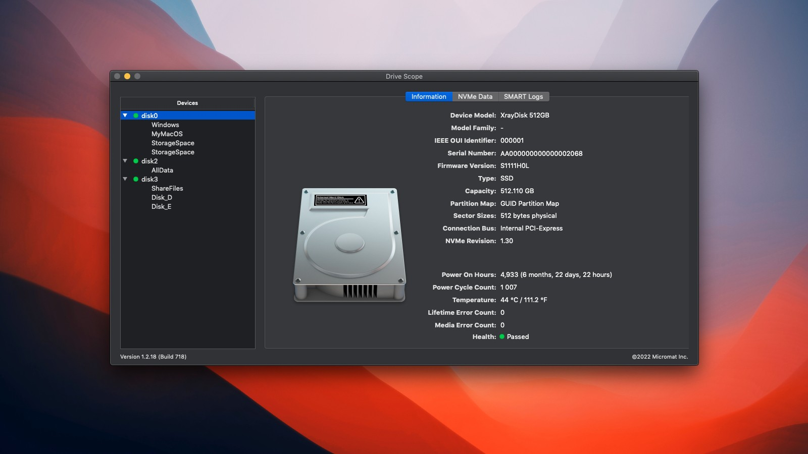 Drive Scope for Mac v2.0.4 硬盘健康监测和诊断工具-尚艺博客