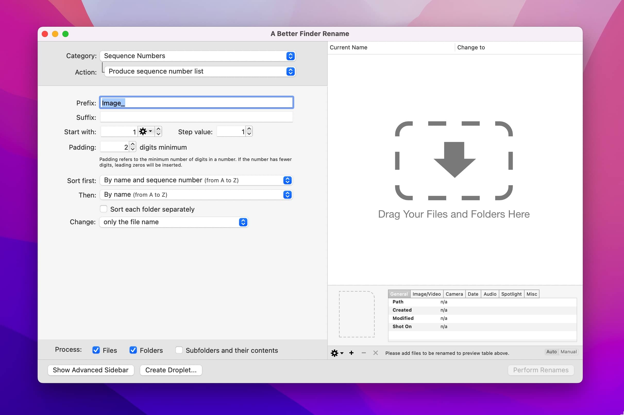 A Better Finder Rename 12.10 mac 批量修改文件名-尚艺博客