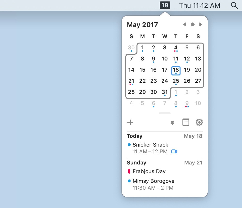 Itsycal 0.15.3 mac小巧菜单栏日历-尚艺博客