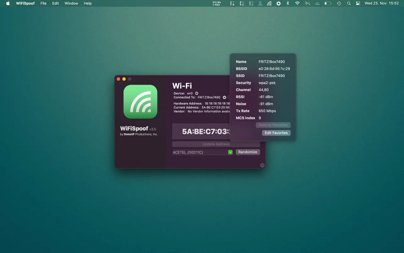 图片[2]-WiFiSpoof 3.9.5：修改MAC地址工具-尚艺博客