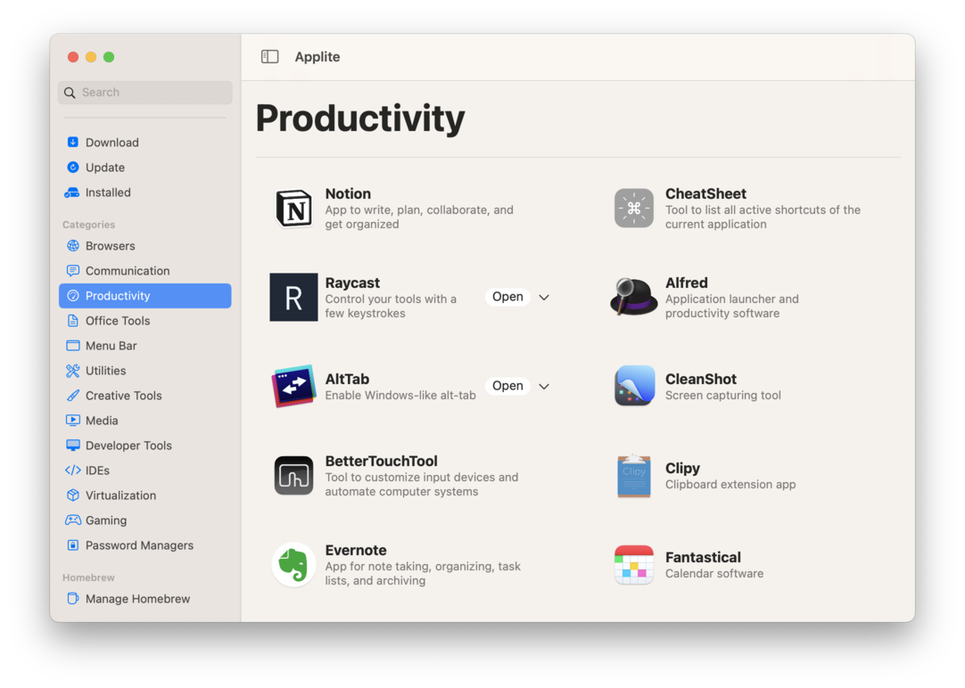 Applite 1.2.3 Homebrew 可视化管理工具-尚艺博客