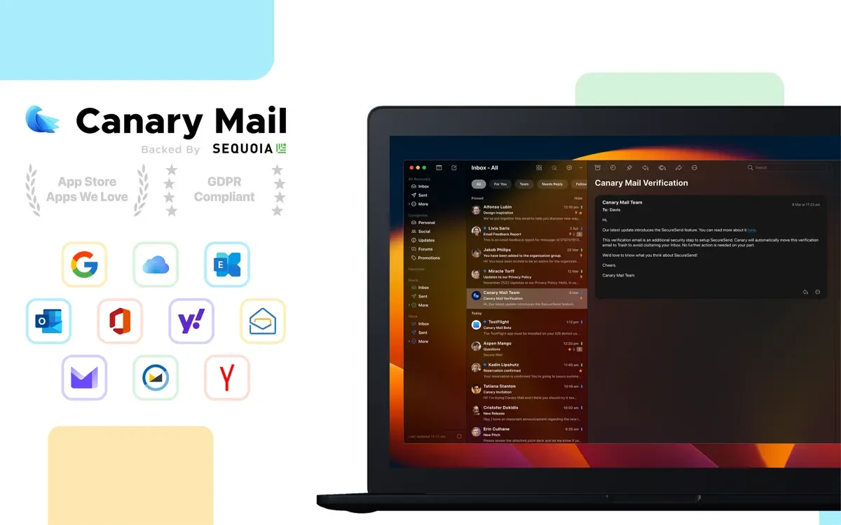 Canary Mail v4.74.0 安全多账户跨设备的电子邮件客户端-尚艺博客