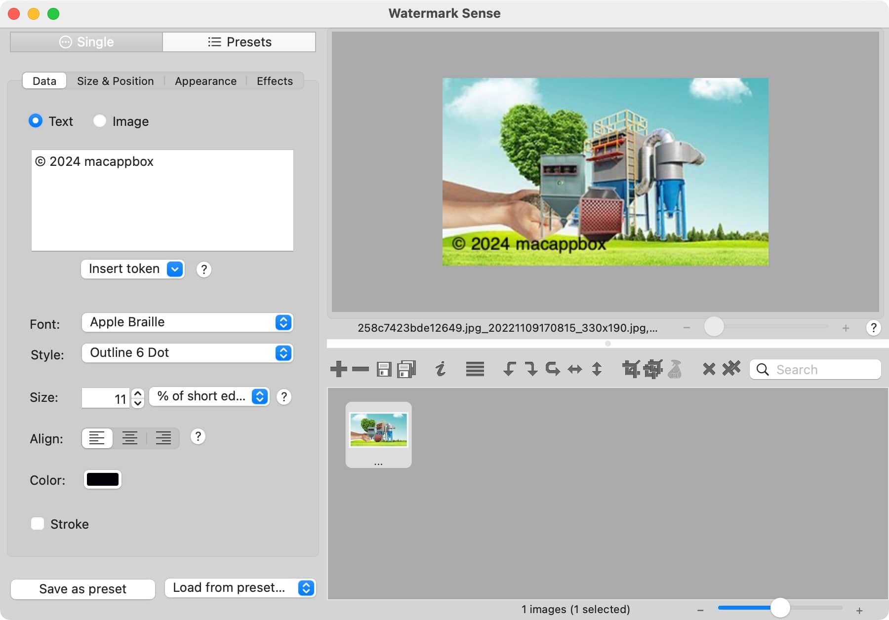 Watermark Sense 1.4.3 mac批量添加水印应用-尚艺博客