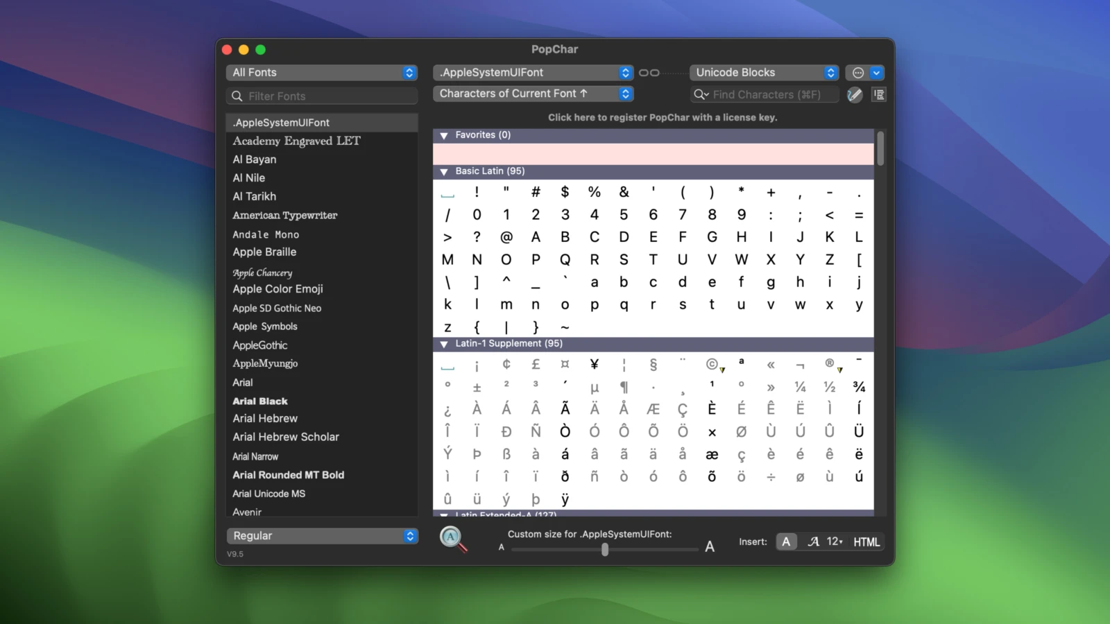 PopChar X  10.1：强大的 macOS 字符映射工具-尚艺博客
