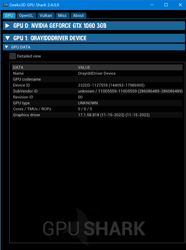 GPU Shark(显卡GPU监视工具) v2.4.1.0 绿色版-尚艺博客