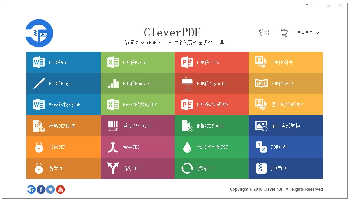 CleverPDF 多功能PDF工具 v3.0.0 单文件版-尚艺博客