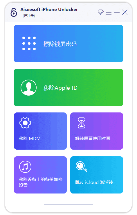 Aiseesoft iPhone Unlocker v2.0.92 多语言便携版 解锁iPhone工具-尚艺博客