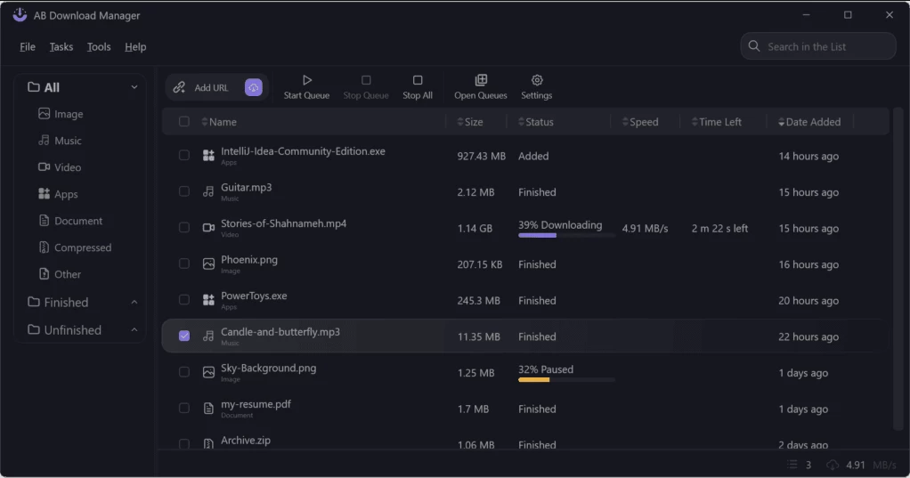 AB Download Manager 下载管理器 v1.1.0-尚艺博客