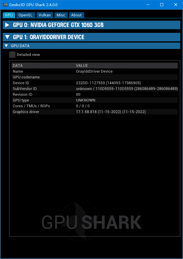 GPU Shark(显卡GPU监视工具) v2.6.0.0 绿色版-尚艺博客