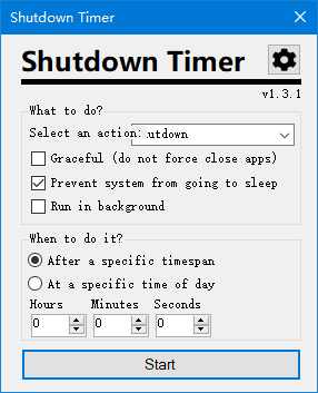 Shutdown Timer Classic(关机计时器经典版) v1.3.1 绿色版-尚艺博客